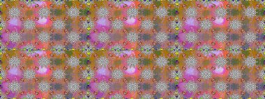 Çiçek grisi ve kahverengi, pürüzsüz desen. Klasik taslak çizimi. Raster çiçek izi..