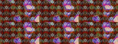 Küçük çiçekli basit bir çiçek çizimi. Kahverengi ve gri renkli şirin çiçekler. Moda baskısı, albüm, ambalaj kağıdı ve duvar kağıdı için zarif dekoratif süslemeler. Raster illüstrasyonu.