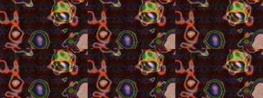 Çizim çiçek deseni duvar kâğıdı olarak kullanılabilir. Kahverengi ve gri renkli çiçekler. Raster illüstrasyonu.