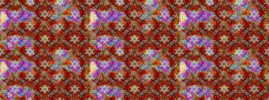 Eskiz arkaplan modeli. Vadinin çiçekleri kahverengi ve kırmızı renklerde. Suluboya, elle çizilmiş. Raster - stok.