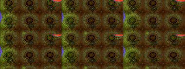 Kahverengi ve yeşil lale çiçekli Raster eskiz deseni. Doğal kozmetik ürünleri, parfüm, çiçekçi dükkanı için bahar ihalesi tasarımı. Karşılama ya da düğün geçmişi olarak kullanılabilir. Paket kağıdı için en iyisi..