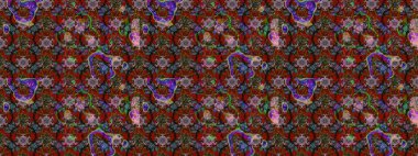 Çizim çiçek deseni duvar kağıdı, web sitesi arka planı, ambalaj kağıdı, davetiye, broşür, afiş veya web sitesi için kullanılabilir. El çizimi Raster çizimi. Parlak elementlerin.