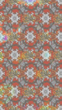 Çiçek buketleriyle klasik bir eskiz şekli. Gri, nötr ve pembe renklerde. Raster illüstrasyonu.