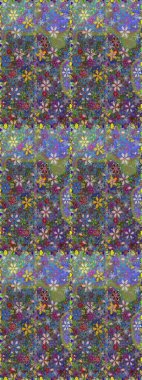 Güzel kumaş deseni. Raster çiçekli arka plan. Renkli Yaz Temalı Kusursuz Arkaplan. Güzel, pürüzsüz bir desen. Düz Çiçek Elementleri Tasarımı. Yazdır.