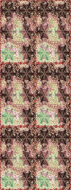 Kahverengi renklerde grafiksel, modern, pürüzsüz desen. Kusursuz çiçek deseni. Duvar kâğıdı barok, İspanyol kumaşı. Kusursuz raster arkaplanı.