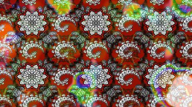 Tekrar eden çiçek arkaplanı, zarif gri ve kahverengi çiçek duvar kağıdı. Gri ve kahverengi renkler üzerine çiçek desenli çizimler, el yapımı papatyalar, papatyalar..