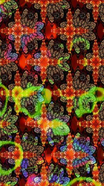 Raster illüstrasyonu. Flower eskiz arka planı. Çiçek deseni. Şatafatlı bahar bahçesi dokusu.