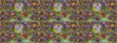 Güzel kumaş deseni. Raster suluboya deseni, narin çiçekler, yeşil ve kahverengi çiçekler, tebrik kartı şablonu..