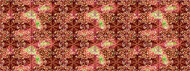 Geleneksel oryantasyon süsü. Klasik klasik klasik arka plan. Kusursuz klasik raster kırmızı ve altın desenli.