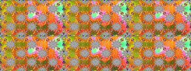 Güzel kumaş deseni. Raster illüstrasyonunda kusursuz çiçek deseni. Renkli Bahar Temalı Kusursuz Arkaplan. Düz Çiçek Elementleri Tasarımı.