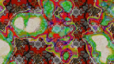 Parlak elementlerin. Çizim çiçek deseni duvar kağıdı, web sitesi arka planı, ambalaj kağıdı, davetiye, broşür, afiş veya web sitesi için kullanılabilir. El çizimi Raster illüstrasyonu.