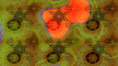 Kumaş, tekstil, duvar kağıdı baskısı için. Eskiz geçmişi. Tomurcukları çiçek olan sevimli bir çiçek deseni. Raster. Eski usul. Raster illüstrasyonu.