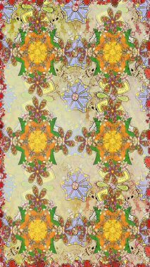 Tarafsız renklerde zarif çiçek buketi suluboya. Düz Çiçek Elementleri Tasarımı. Raster illüstrasyonu. Renkli Bahar Teması Kusursuz Arkaplan.