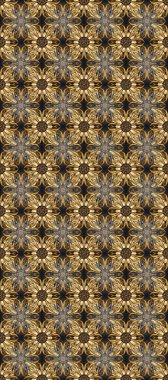 Geleneksel oryantasyon süsü. Kahverengi, gri ve bej renklerdeki altın desenli altın elementler. Kusursuz klasik raster altın desenli. Klasik vintage arkaplan.