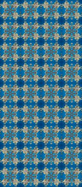 Klasik barok çiçek desenli altın rengi mavi, gri ve nötr. Lüks, kraliyet ve Viktorya dönemi konsepti. Süslü raster dekorasyonu. Mavi, gri ve nötr renklerde altın element.