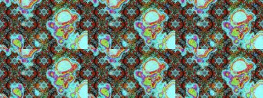 Eskiz arkaplan modeli. Vadinin mavi ve kahverengi renkli çiçekleri. Suluboya, elle çizilmiş. Raster - stok.