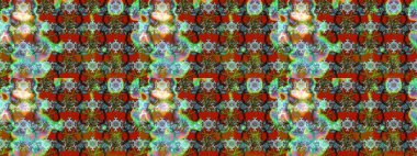 Klasik çiçekler. El çizimi, soyut ve süslü elementler. Yaz çiçekleri teması. Kahverengi ve yeşil renkler. Suluboya resim taklit Raster illüstrasyonu.