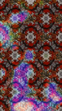 Çiçekli karalama şeklinde Raster çiçek deseni. Nazikçe, güzel çiçek arkaplanı. Kahverengi ve gri renkte çiçekler.