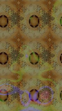 Kahverengi ve bej renkli çiçekler. Küçük çiçekte sevimli çiçek deseni var..