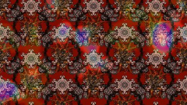 Düz Çiçek Elementleri Tasarımı. Renkli Yaz Temalı eskiz kalıbı. Çiçekli eskiz çizimi. Renkli çiçekler.