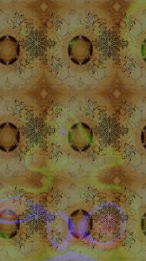 Kahverengi ve bej renkli çiçekler. Küçük çiçekte sevimli çiçek deseni var..