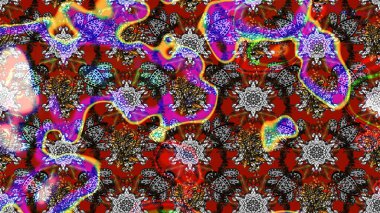 Raster Henna dövme stili. Tekstil, tebrik kartı, boyama kitabı, telefon kılıfı baskısı için kullanılabilir. Etnik Mandala süsü. Hint çiçekli desenli şal desenli..