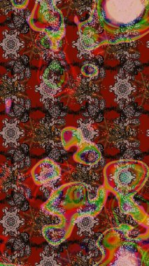 Küçük çiçekteki sevimli çiçek deseni. Renkli çiçekler.