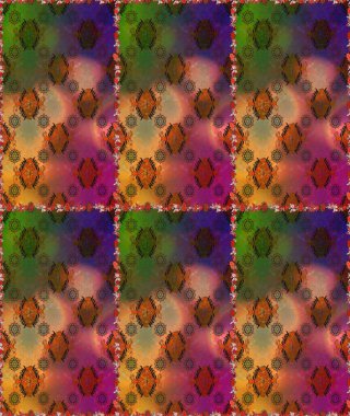 Kahverengi renkli çiçekler. Kumaş desenli papatya çiçekleri ayrıntıları.