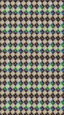 Çiçekli çiçek deseni, suluboya. Raster deseni. Küçük çiçekte güzel bir çiçek deseni..