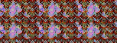 Küçük çiçekli yay deseni çiz. Raster illüstrasyonu. Suluboya tarzında gri ve kahverengi renkler üzerine.