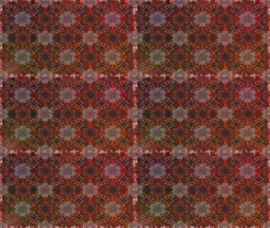 Kusursuz çiçek deseni duvar kâğıdı olarak kullanılabilir. Kahverengi ve gri renkli çiçekler. Raster illüstrasyonu.