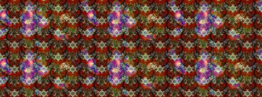 Çiçekli güzel suluboya desen. Raster illüstrasyonu. Kahverengi ve kırmızı renklerde.