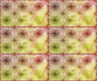 Sevimli çiçek raster deseni. Düz Çiçek Elementleri Tasarımı. Renkli Yaz Temalı Kusursuz Arkaplan. Çiçekler bej ve nötr renklerde.