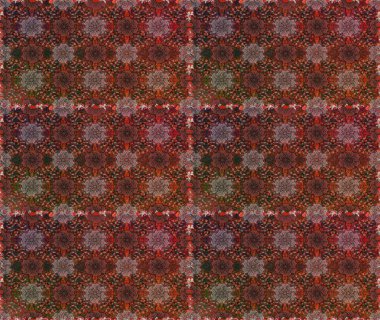 Kusursuz çiçek deseni duvar kâğıdı olarak kullanılabilir. Kahverengi ve gri renkli çiçekler. Raster illüstrasyonu.