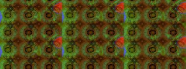 Renkli çiçekler. Raster Illustrasyon 'daki Çiçek Deseni' nin son moda çizimi. Renkli Yaz Temalı eskiz kalıbı. Düz Çiçek Elementleri Tasarımı.