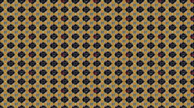 Kabile sanatı boho baskısı, klasik çiçek arkaplanı. Soyut etnik raster çizim kalıbı. Arkaplan dokusu, duvar kağıdı, siyah renkli çiçek teması.