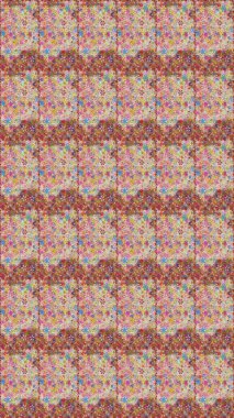 Çiçeksel elementlerle süslenmiş zarif raster dokusu. Küçük çiçekte hoş bir çiçek deseni var. Nötr ve pembe renklerde parlak çiçeklerle soyut ve pürüzsüz desen.