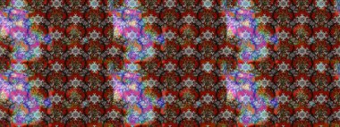 Çizim çiçek deseni duvar kâğıdı olarak kullanılabilir. Gri ve kahverengi renkli çiçekler. Raster illüstrasyonu.