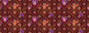 Çiçek desenli raster, kahverengi ve kırmızı çizgi grafik desenli soyut raster arkaplan. Modern stil dokusu.