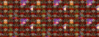 Çiçekli eskiz deseni. Suluboya çizimi. El çizimi. Kahverengi ve kırmızı renkte çiçekler.