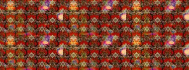 Parlak renkli çiçekleri ve kahverengi ve kırmızı renkte yaprakları olan harika bir çiçek deseni. Moda baskıları için zarif bir şablon. Modern çiçek arkaplanı. Halk stili.