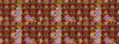 Küçük çiçekteki sevimli çiçek deseni. Raster illüstrasyonu. Çizim.