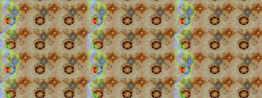 Raster illüstrasyonundaki çiçek desenli çizim. Tarafsız ve bej renklerde. Güzel kumaş deseni. Raster illüstrasyonu.