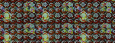 Suluboya çizim kalıbı. Dekorasyon ve tasarım için güzel bir desen. Moda baskısı. Çiçeğin suluboya çizimlerinin mükemmel deseni. Eski model. Raster illüstrasyonu.