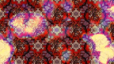 Organik motif arka planı. Çizim kalıbı. Ultraviyole kumaş deseni. Raster illüstrasyonu.