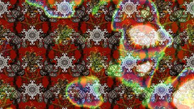 Küçük çiçekli basit bir çiçek çizimi. Raster illüstrasyonu. Moda baskısı, albüm, ambalaj kağıdı ve duvar kağıdı için zarif dekoratif süslemeler. Renklerde sevimli çiçekler.