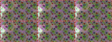 Tişörtsüz arka plan deseni. Yeşil ve nötr renklerde çiçekler. Tropik çiçekler.