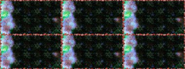 Çiçek desenli raster, siyah ve gri çizgi grafik desenli soyut raster arkaplan. Modern stil dokusu.