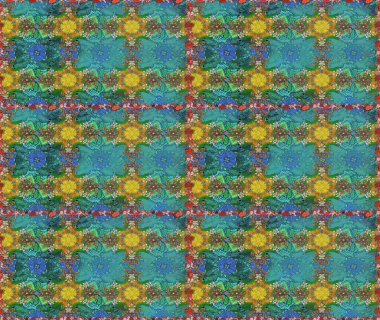 Süslü kumaş deseni. Raster deseni. Çiçekli, suluboya desenli kusursuz çiçek deseni.