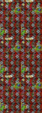 Çiçekler kırmızı, kahverengi ve gri renklerde. Raster düz çiçek çizim deseni. Tasarım hediye paketi, tebrik kartları, posterler ve afiş tasarımı.